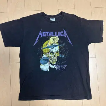 METALLICA T셔츠 구제 의류 싱글 스티치
