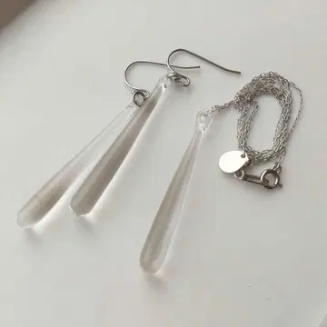 하리오 레인 귀걸이 목걸이 세트