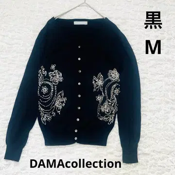 [ 새상품급 ] DAMAcollection  니트 가디건 비즈 블랙