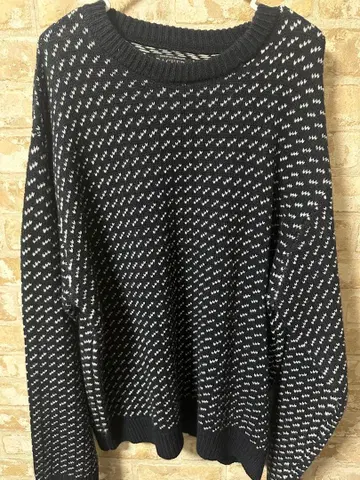 BACKERS 네이비 화이트 스웨터 M