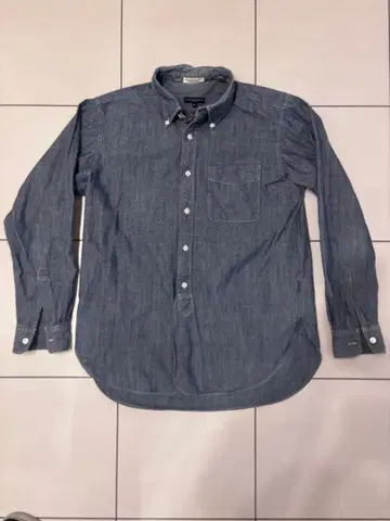 Engineered garments 샴브레이 버튼 다운 셔츠