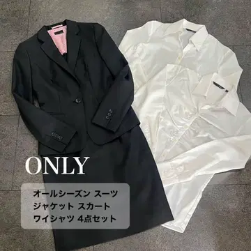 ONLY 올 시즌 수트 자켓 스커트 와이셔츠 4세트