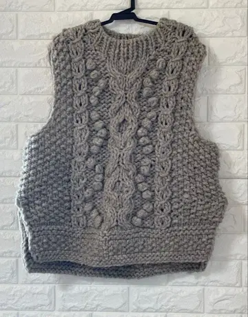 tsuharu 페루 패턴 니트 베스트 used