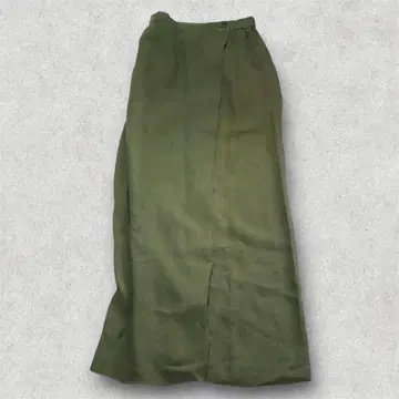 Plantation 랩스커트 그린 카키 롱 새상품급