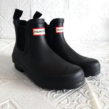 미사용 새상품 HUNTER 첼시 사이드 고어 숏부츠 MN224