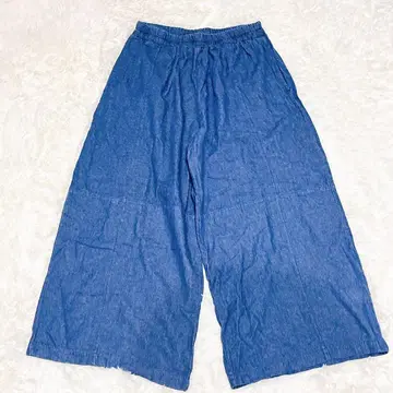 M0188 [사만사 모스모스] 코튼 팬츠 허리밴딩 가우초 팬츠