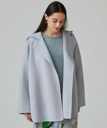 Ballsey 보르지 프리미엄 울 리버 후디드 숏코트