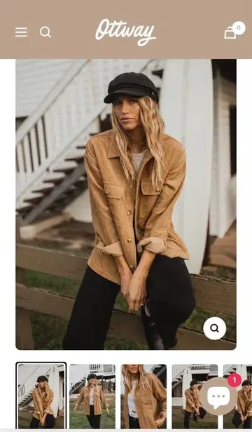 [ Ottoway ] 베이지 코듀로이 오버 사이즈 자켓