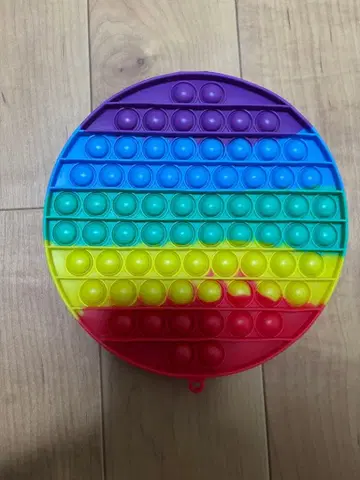 레인보우 실리콘 팝 피젯 약 20cm