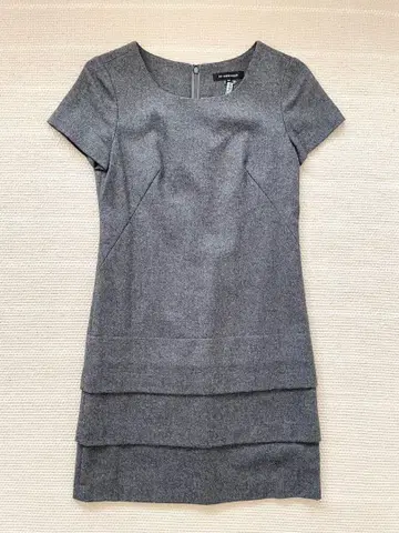엠프리미어 반팔 원피스 그레이 34