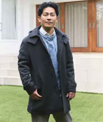 울라이크 니트 스텐카라 코트 그레이 XL