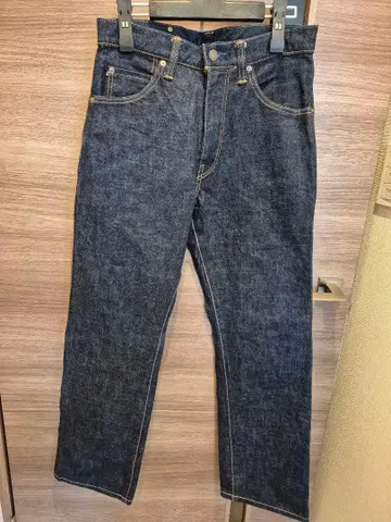 모모타로 진즈 스트레이트 데님 사이즈 28 다크 블루
