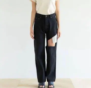 SeaRoomlynn 슬래시 컷 버튼 플라이 SRN02 25 블랙