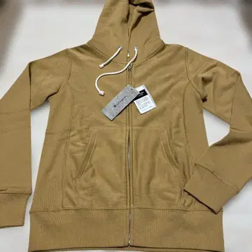 Champion 풀 집업 후드티 M 샌드 베이지