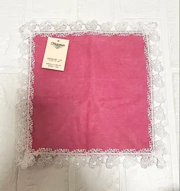 치카자와 레이스 마츠야 긴자 오리지널 한정판 손수건 핑크