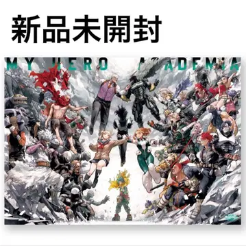 미개봉 새상품 히로아카 원화전 B2 포스터 키 비주얼 히어로 VS 빌런