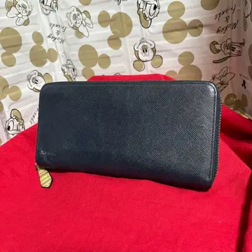 PaulSmith 폴스미스 장지갑 지퍼 스트로우 그레인 2 네이비!
