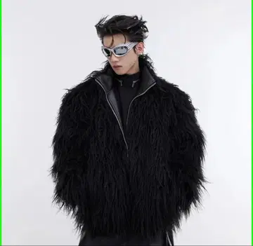 Argue Culture 스트릿 퍼 자켓 가죽 자켓