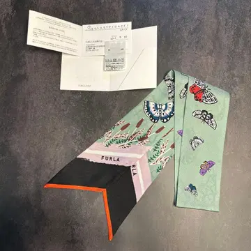 FURLA 훌라 밴딩 스카프 실크 100%