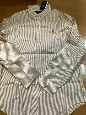 새상품 남성용 L 긴팔 셔츠 스트라이프 랄프 로렌