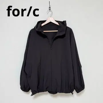 for/c 발수 자켓 마운틴 후드티 블랙 집업 블랙