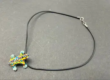 스페인 가우디 구엘 공원 도마뱀 목걸이 사인 있음 길이 40cm