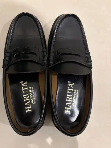 중학교 수험 HARUTA 블랙 로퍼