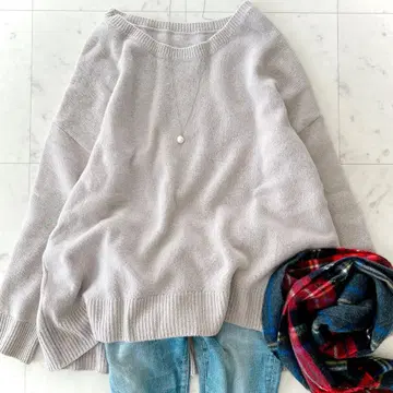 인기 두지엠 클라세 울 알파카 크루넥 풀오버