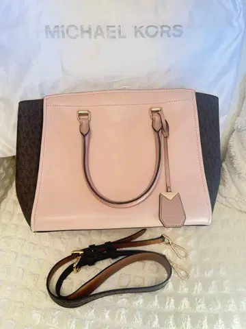 MICHAEL KORS 토트백 핑크/브라운