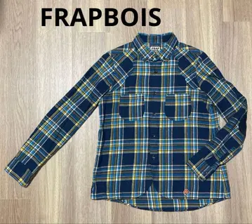 FRAPBOIS 플라보아 체크 셔츠 엘보 패치