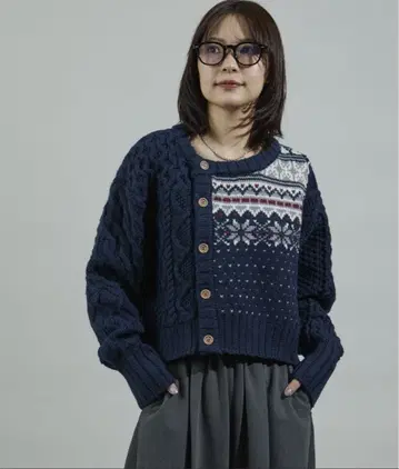 FREAK'S STORE 케이블 x 노르딕 숏 가디건