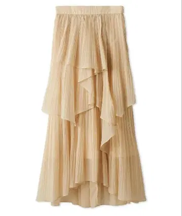 스트레이트 플리츠 캉캉 스커트