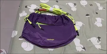 숄더백 보라색/형광 그린