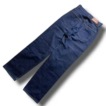 컨디션 최상 MOUSSY 데님 팬츠 청바지 가죽 패치 인디고 블루 W25