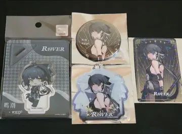 명조 RED 콜라보 표박자 종합 아크릴 스탠드 키링 카드