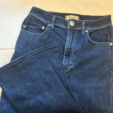 YANUK 플레어 데님 인디고 블루