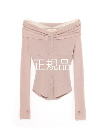 정품 andmary Shannon tulle knit tops 핑크