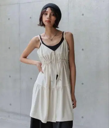 프론트 ZIP 튜닉 원피스 PAGEBOY