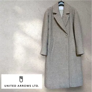 여성용 유나이티드 애로우즈 아우터 롱 코트 체스터 코트