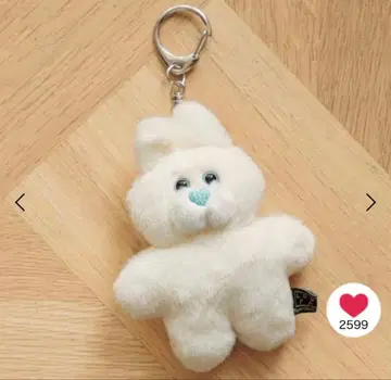 LOWRYSFARM mojojojo 토이 키링 화이트 토끼 롤리스