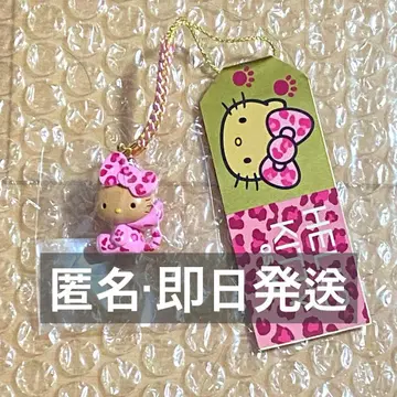 [ 오사카 한정 ] 일광화상 갸루 키티 레오파드 무늬 족쇄 스트랩