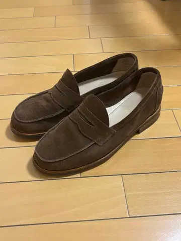 SANDERS 썬더 스웨이드 코인 로퍼 비브람 밑창 UK 7