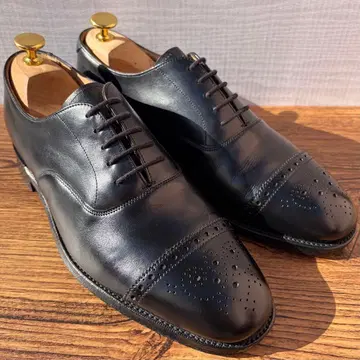 치니 로이드풋웨어 별주 스트레이트 팁 UK7 블랙 내피 가죽 신발