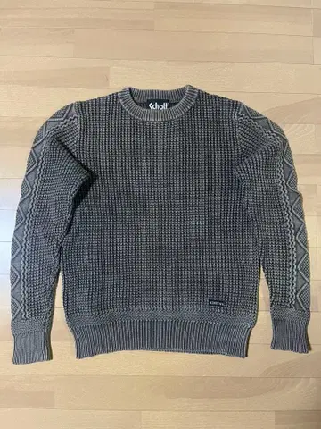 Schott NYC 그레이 코튼 니트 S