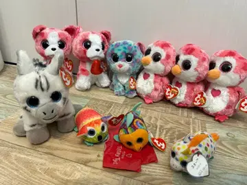 ty 봉제 인형 택 포함 묶음 판매 빅 사이즈 작은 것 3개