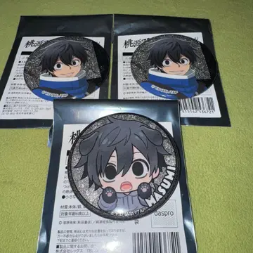 토겐안귀 로손 글리터 캔뱃지 요도카와 마스미 3점