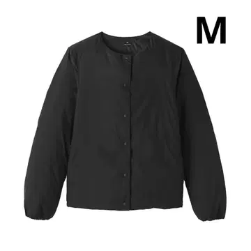 무인양품 경량 다운 포켓터블 노카라 자켓