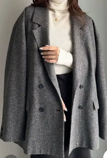 RANAN 라난 더블 테일러드 트위드 재킷