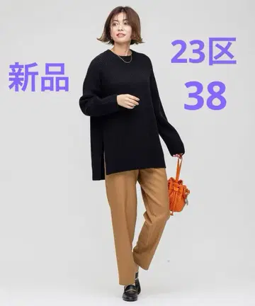 23구 울 캐시미어 블렌드 벌키 튜닉 니트 38 M
