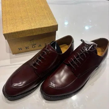 새상품! REGAL 리갈 U칩 36 가죽 신발 브라운